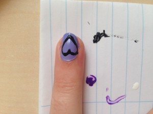 Easy Valentines Day Nail Art Design 
