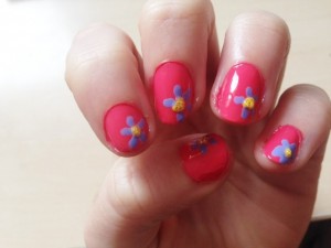 Easy Flower Nail Art