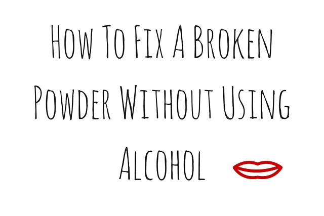 diy hacks on how to fix broken face powder