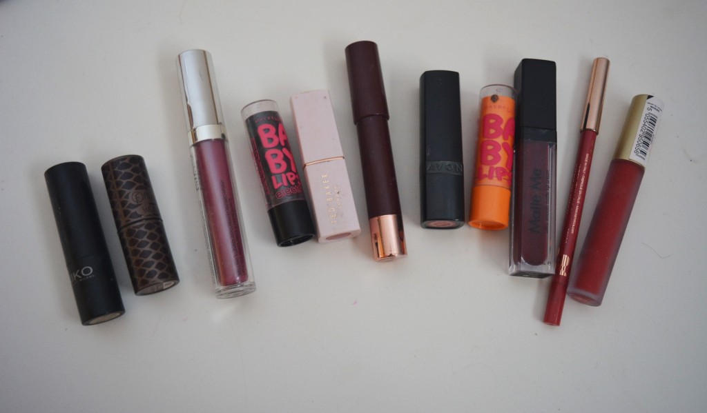 beauty collection of my lipsticks