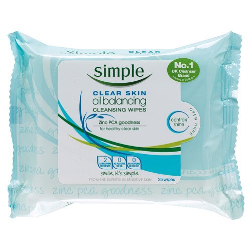 simple oil balancing cleansing wipes