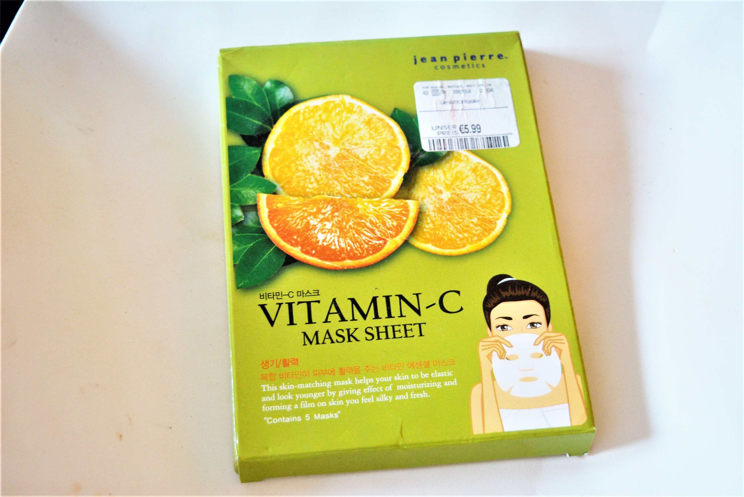 vitaminc c korean face mask